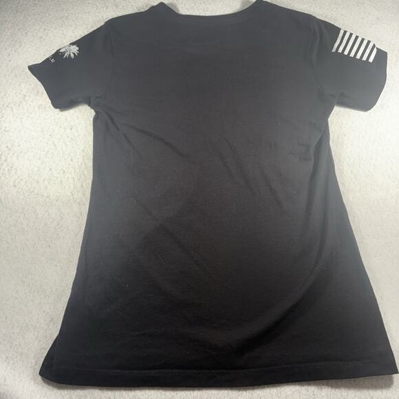 Grunt Style Womens Small T-Shirt Never Forget Honoring 20 Year 9/11 Black Cotton - Picture 2 of 7